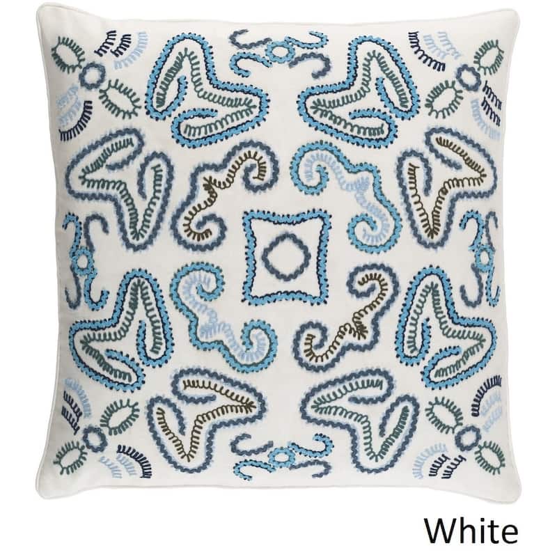 Decorative Charleston 22-inch Feather Down or Poly Filled Throw Pillow