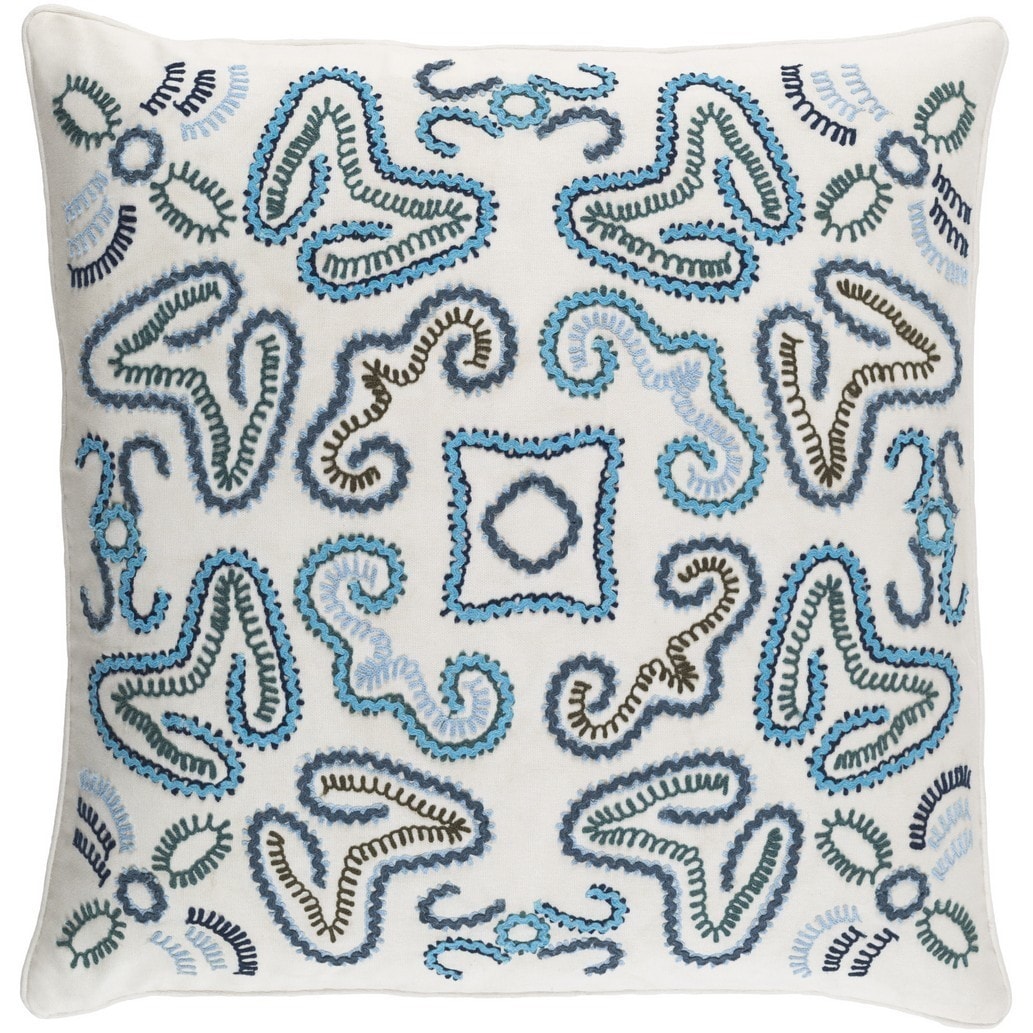 Decorative Charleston 22-inch Feather Down or Poly Filled Throw Pillow