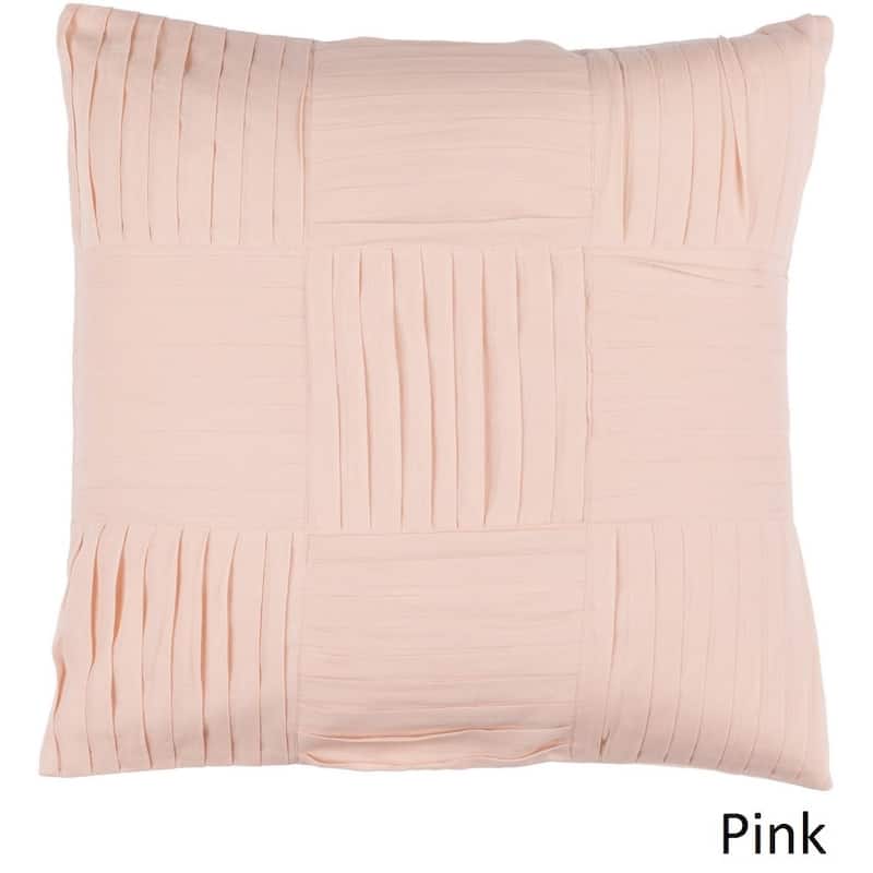 Decorative Cassadee 22-inch Feather Down or Poly Filled Throw Pillow - Down - Pink