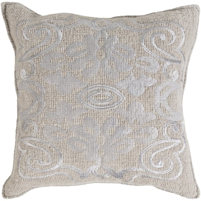 Decorative Clarita 20-inch Feather Down or Poly Filled Throw Pillow