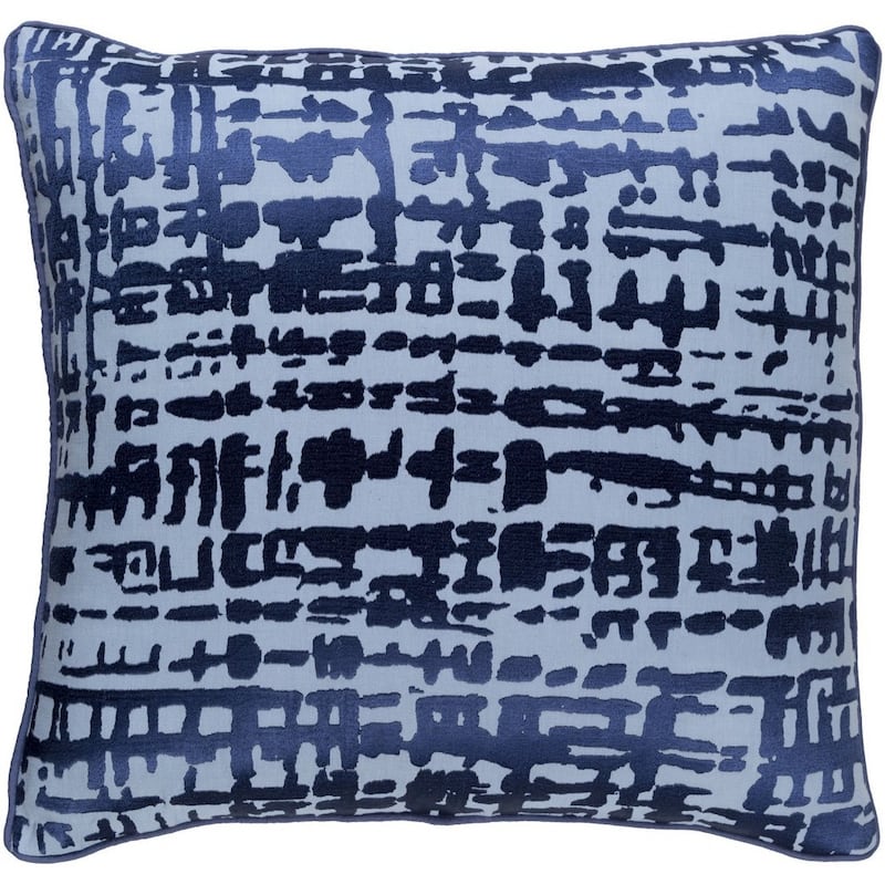 Decorative Dara 18-inch Feather Down or Poly Filled Throw Pillow