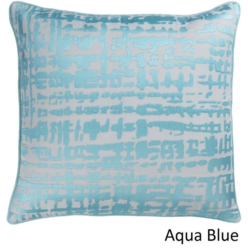 Decorative Dara 18-inch Feather Down or Poly Filled Throw Pillow
