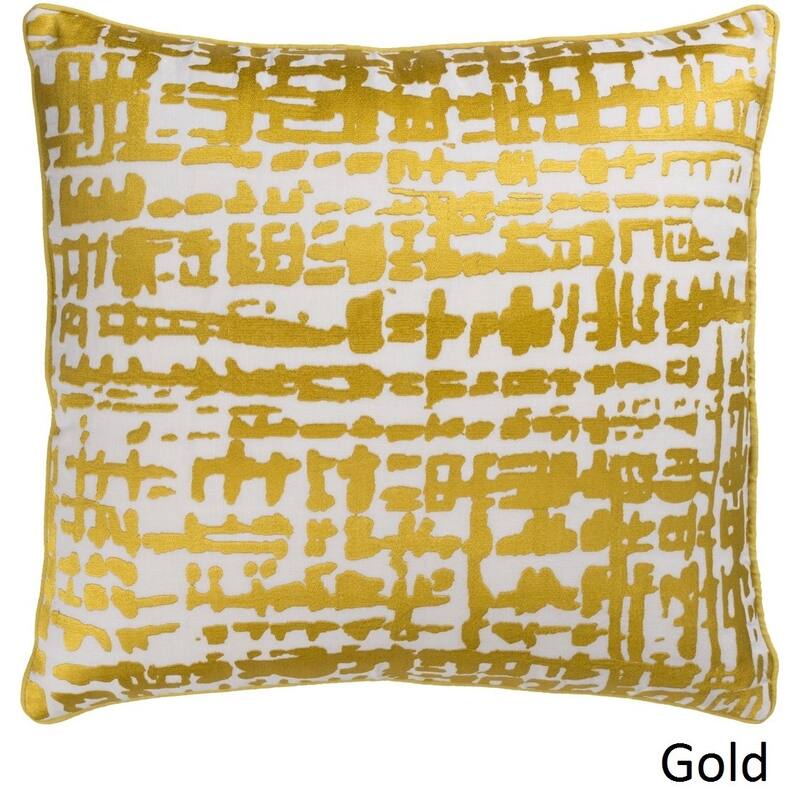 Decorative Dara 18-inch Feather Down or Poly Filled Throw Pillow