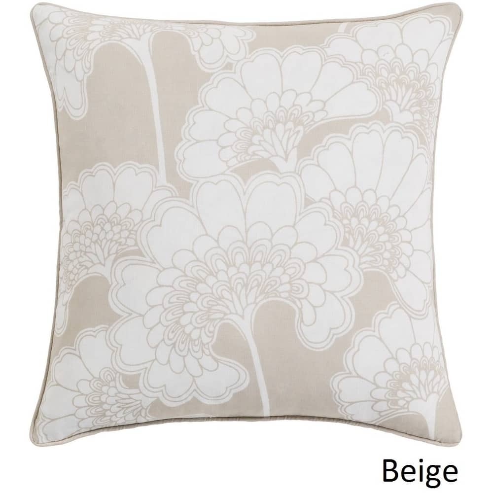 Decorative Cowes 18-inch Feather Down or Poly Filled Throw Pillow