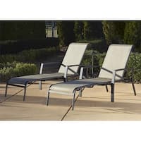 Cosco Outdoor Aluminum Chaise Lounge Chair (Set of 2)