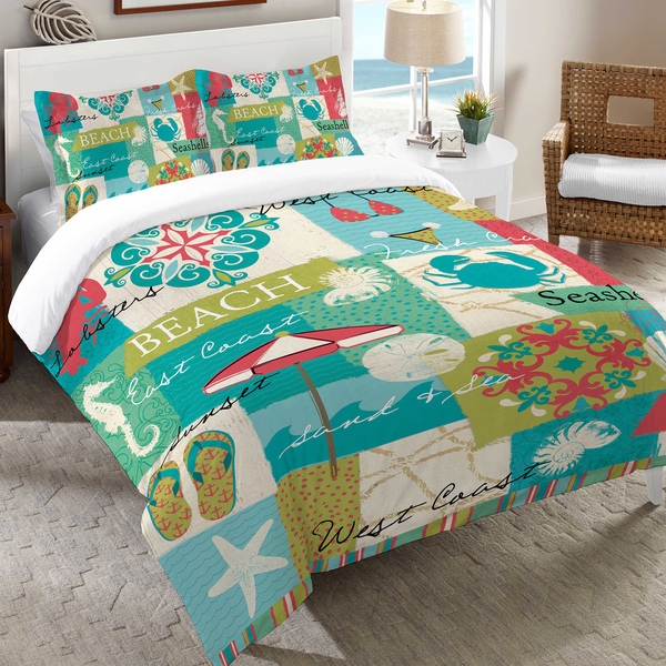 Laural Home Beach Party Duvet Cover - On Sale - Overstock - 11587627