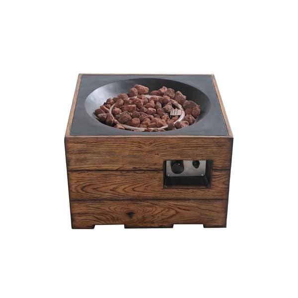 Shop Sunjoy Kent 24 Brown Fire Pit Free Shipping Today