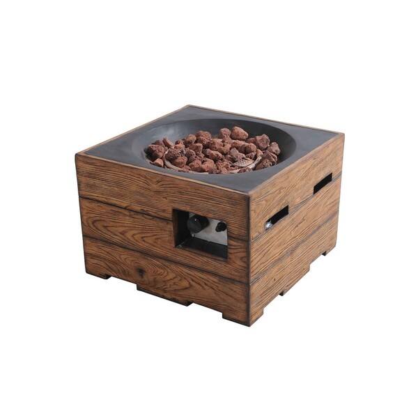 Shop Sunjoy Kent 24 Brown Fire Pit Free Shipping Today