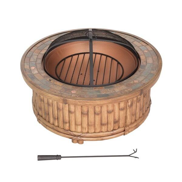 Sunjoy 36" Tiki Fire Pit Bed Bath & Beyond 11588278