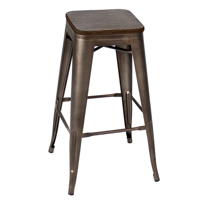 Oregon Industrial 30 inch Stackable Barstools (Set of 2)