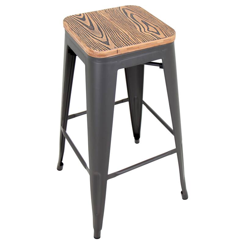Oregon Industrial 30 inch Stackable Barstools (Set of 2)
