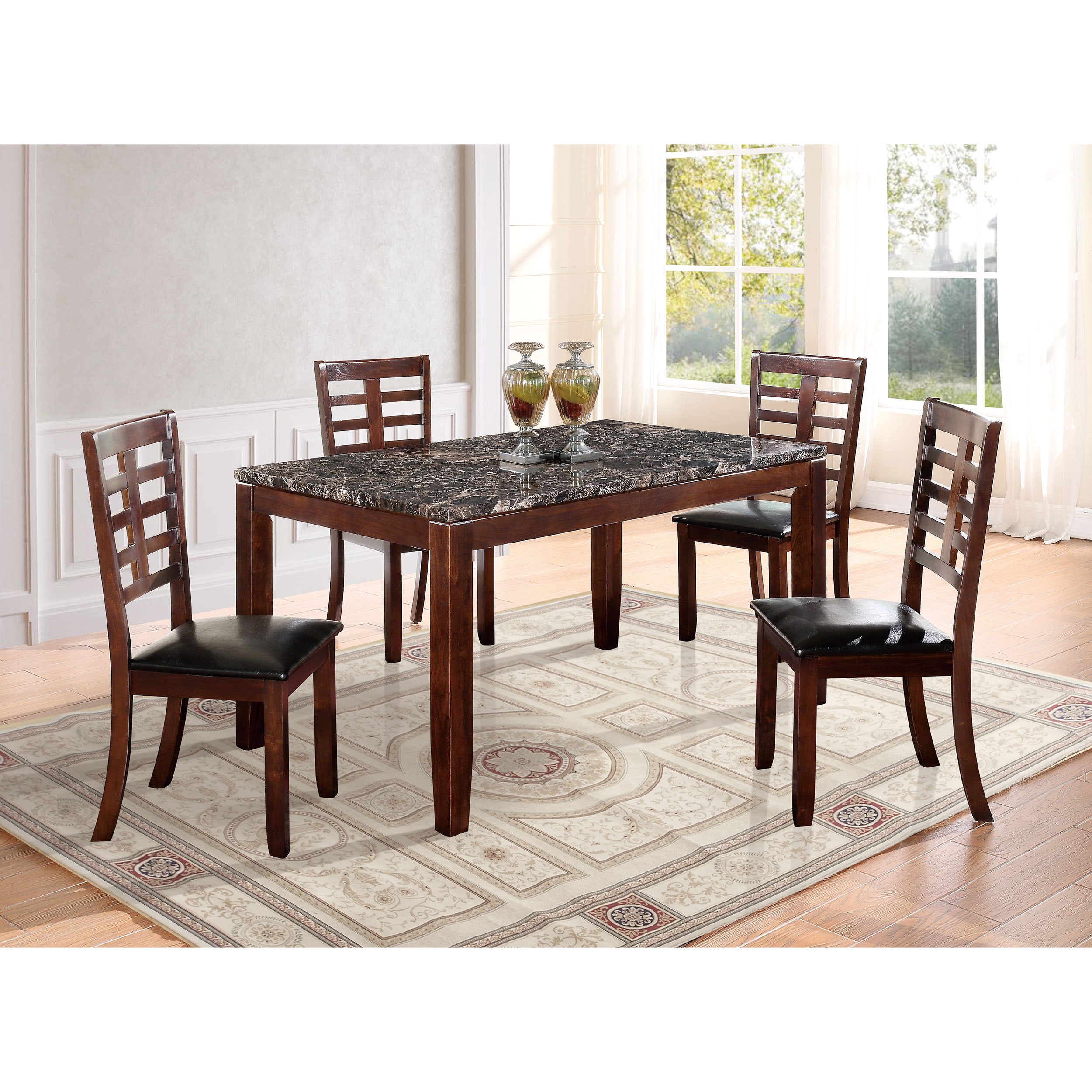 Brown Faux Marble Dining Table Dark Brown Faux Marble Dining Table