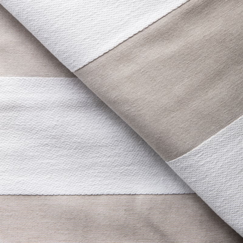 Barrado Stripe Coverlet - Taupe - Twin