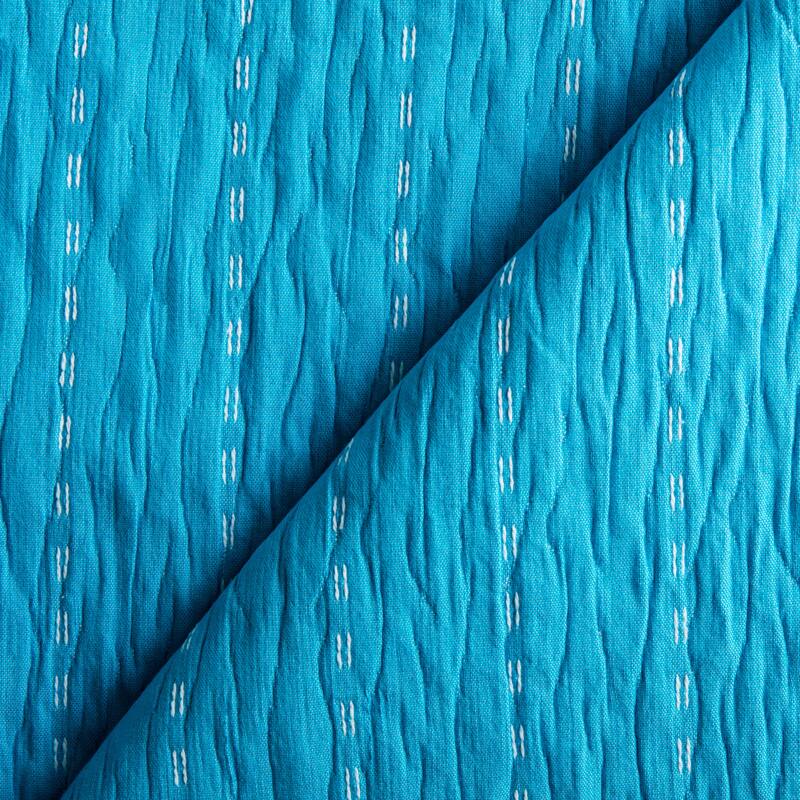 Skip Stitch Coverlet - Blue - Twin