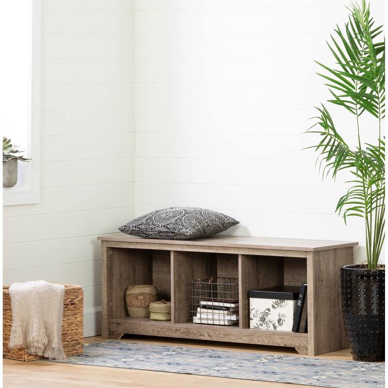 South Shore Vito Cubby Storage Bench