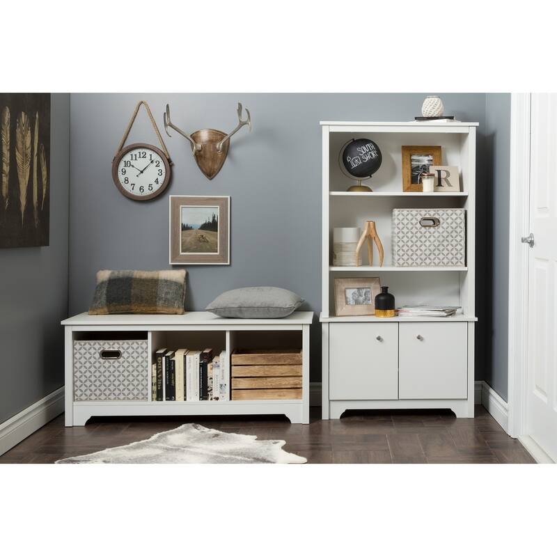 South Shore Vito Cubby Storage Bench
