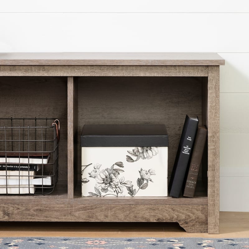 South Shore Vito Cubby Storage Bench
