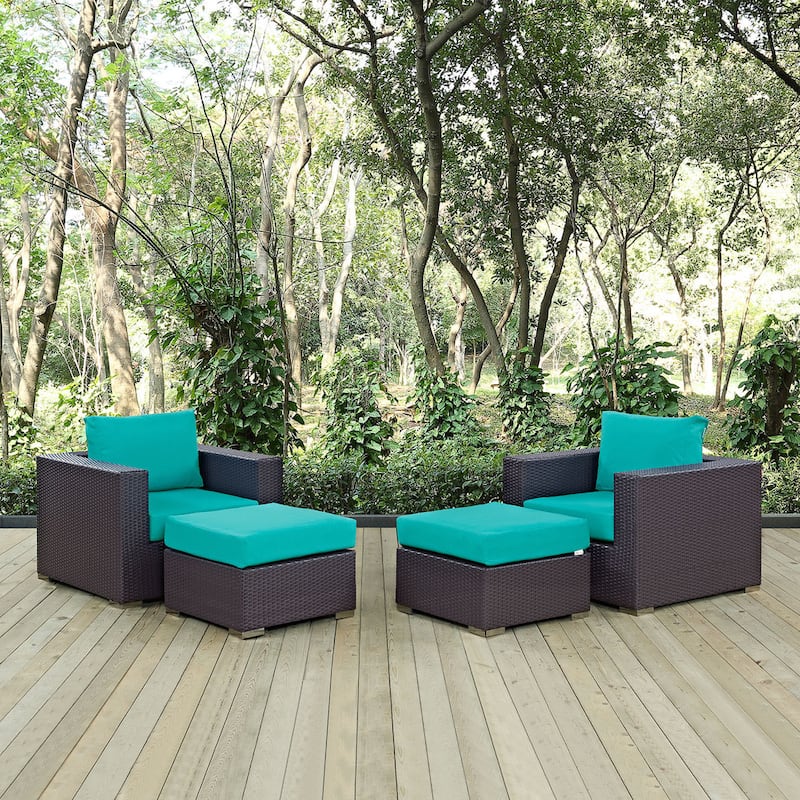 Gather 4 Piece Outdoor Patio Sectional Set