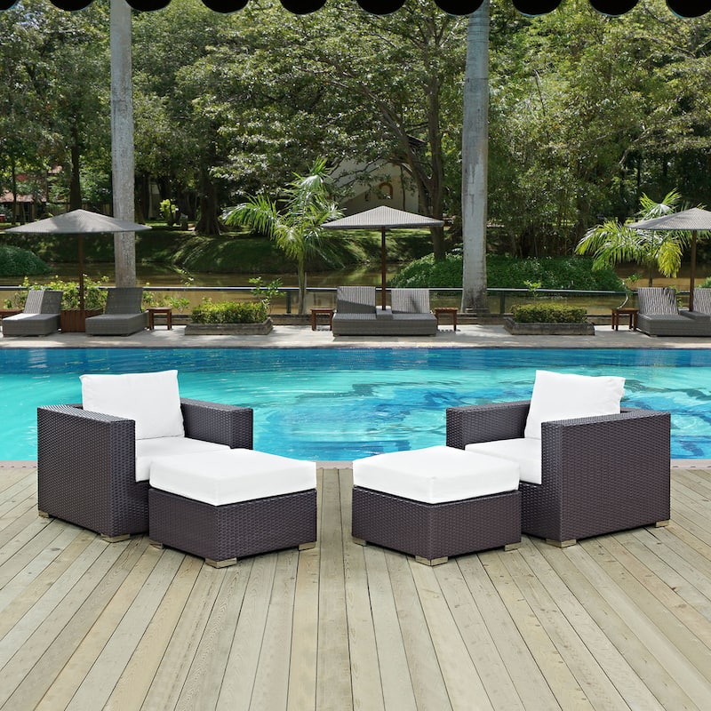 Gather 4 Piece Outdoor Patio Sectional Set