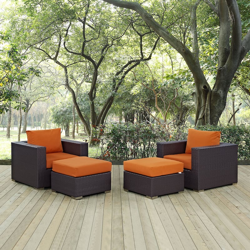 Gather 4 Piece Outdoor Patio Sectional Set