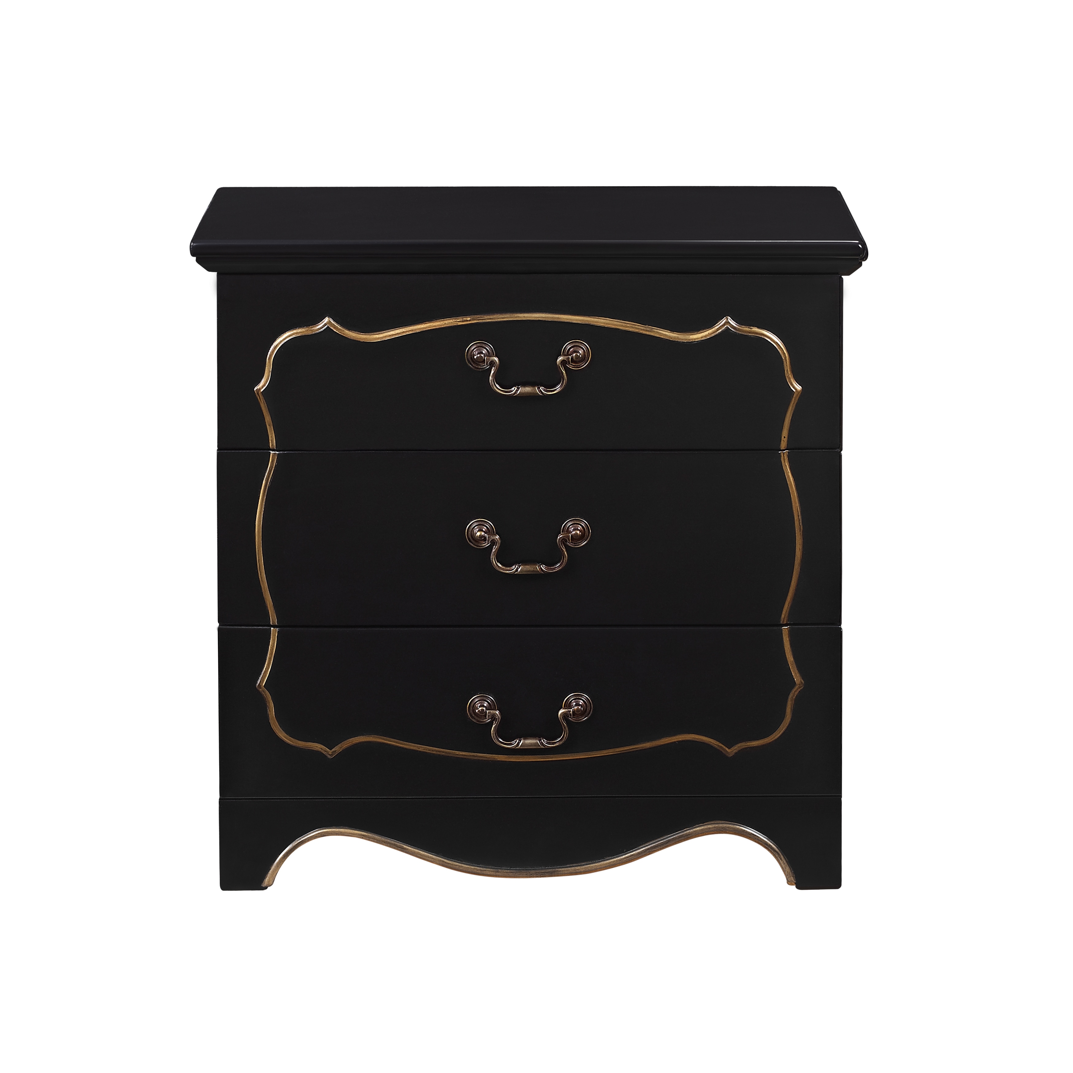 Shop Brown With Gold Trim Fancy Drawer Chest Overstock 11590033