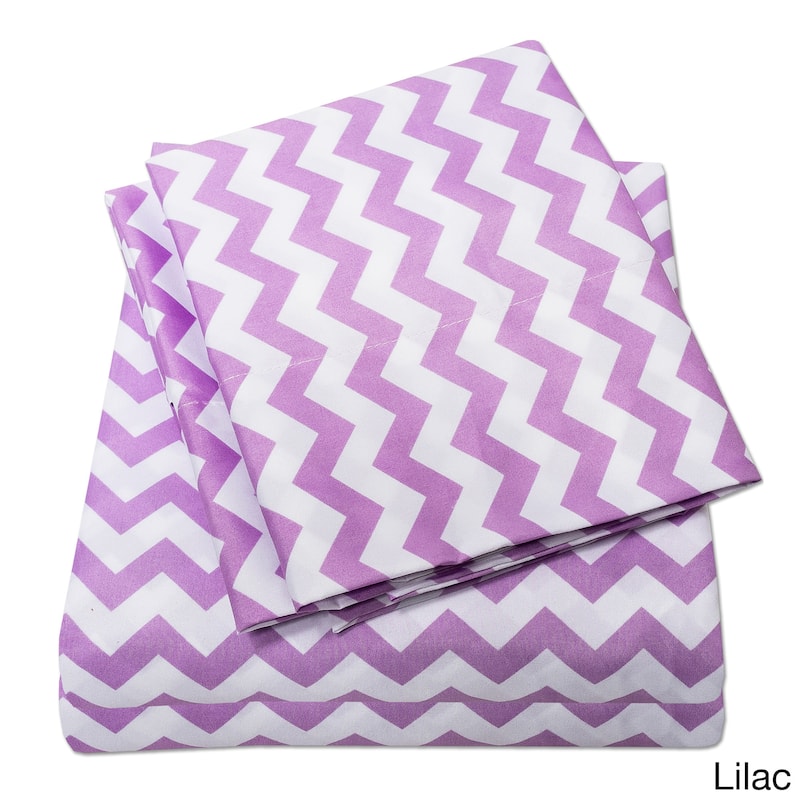 Incredibly Soft 4-Piece Chevron Bed Sheet Set