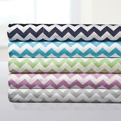 Incredibly Soft 4-Piece Chevron Bed Sheet Set