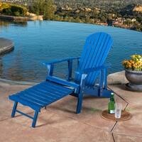Hayle Outdoor Reclining Wood Adirondack Chair with Footrest (Set of 2) by Christopher Knight Home