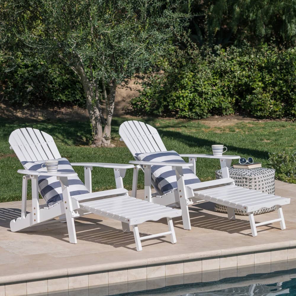 Hayle Reclining Wood Adirondack Chair (Set of 2) by Christopher Knight Home