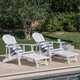Hayle Outdoor Reclining Wood Adirondack Chair with Footrest (Set of 2) by Christopher Knight Home - Thumbnail 3