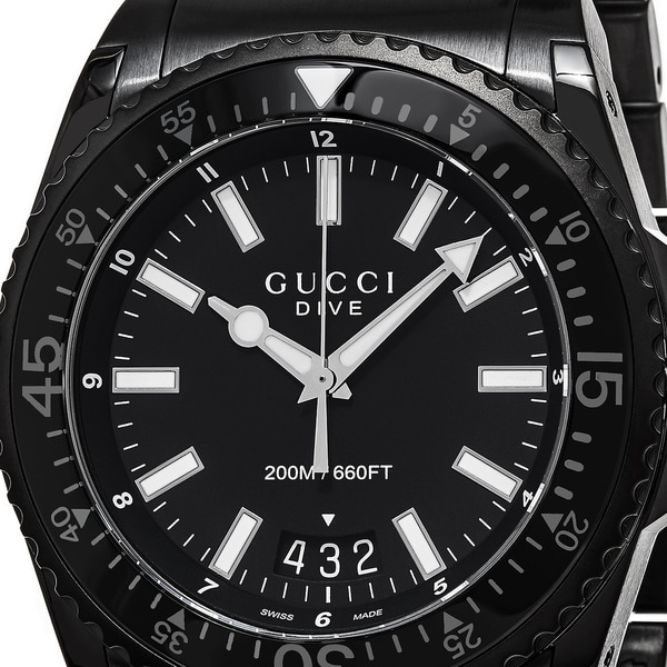 gucci dive watch black