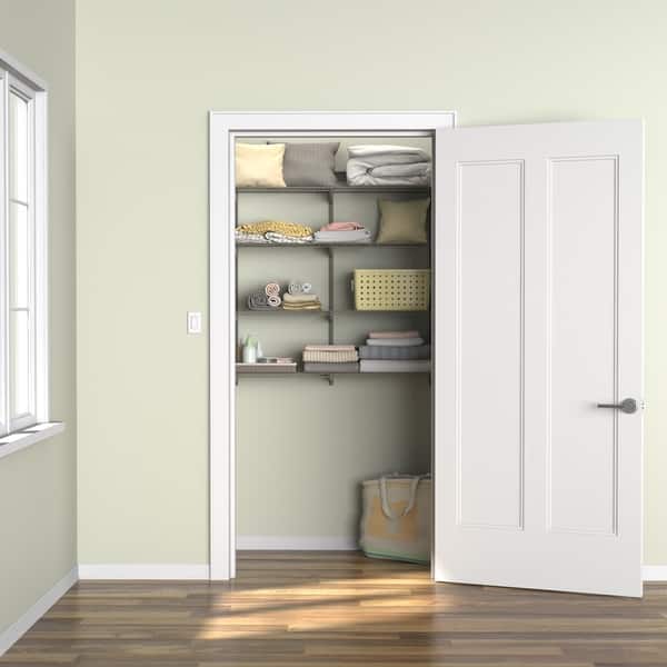 Shop Closetmaid Shelftrack 4 Shelf Nickel Wire Shelving Unit
