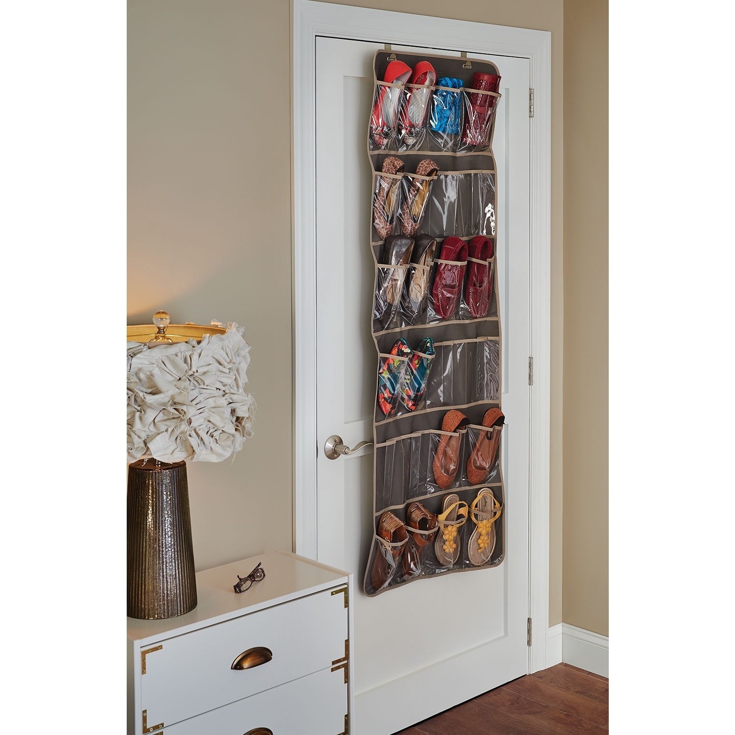 24-Pocket Over-The-Door Shoe Organizer