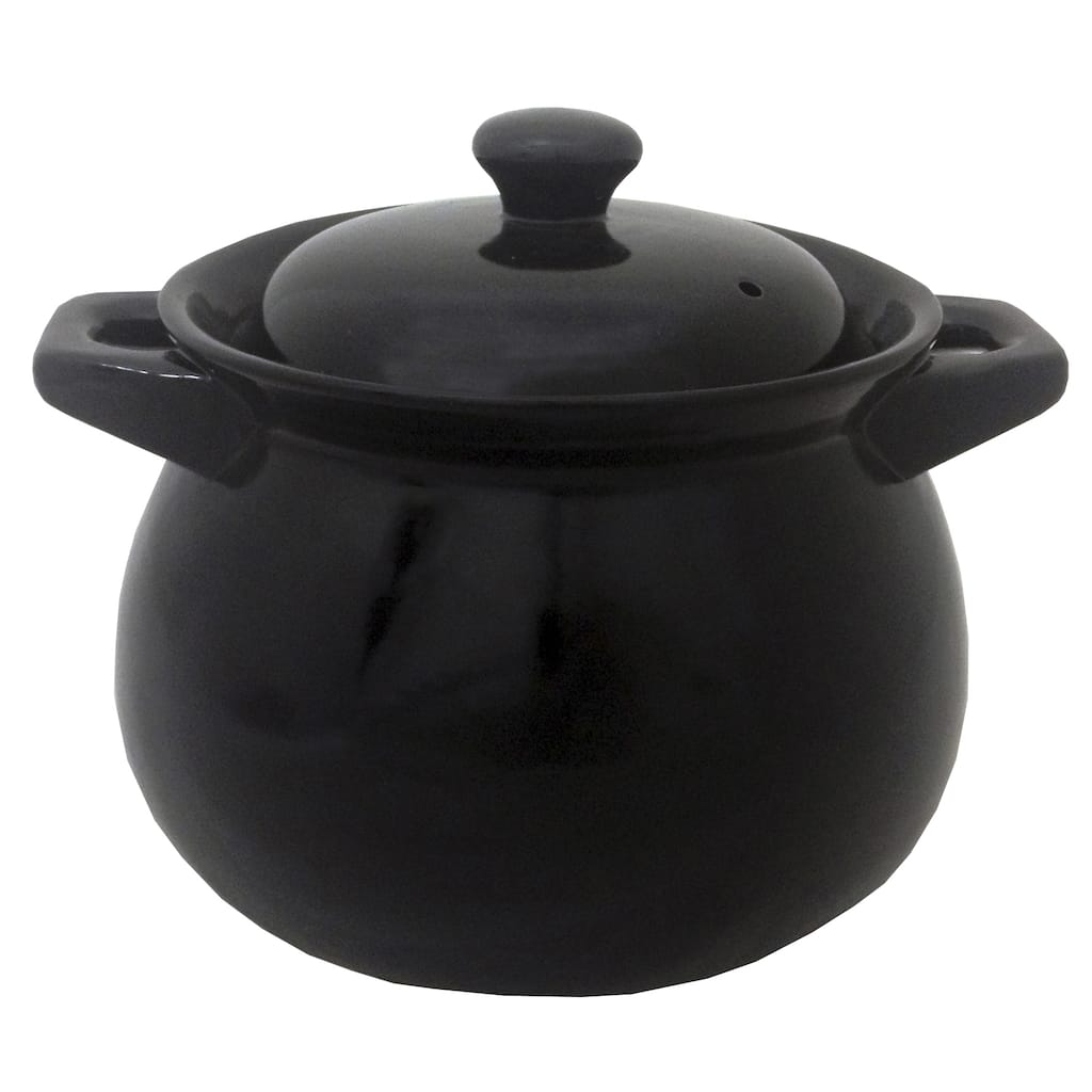 IMUSA Global Kitchen GKA-61000 4.2-quart Ceramic Bean Pot, Black