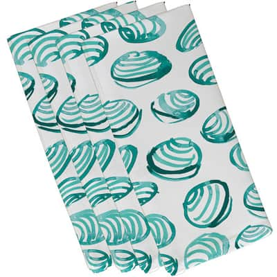 19-inch x 19 inch Clams Geometric Print Napkin