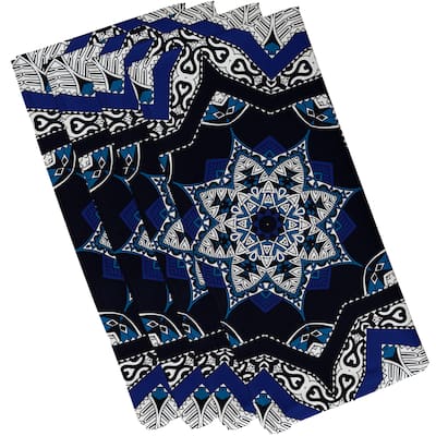 19-inch x 19-inch Shawl Geometric Print Napkin