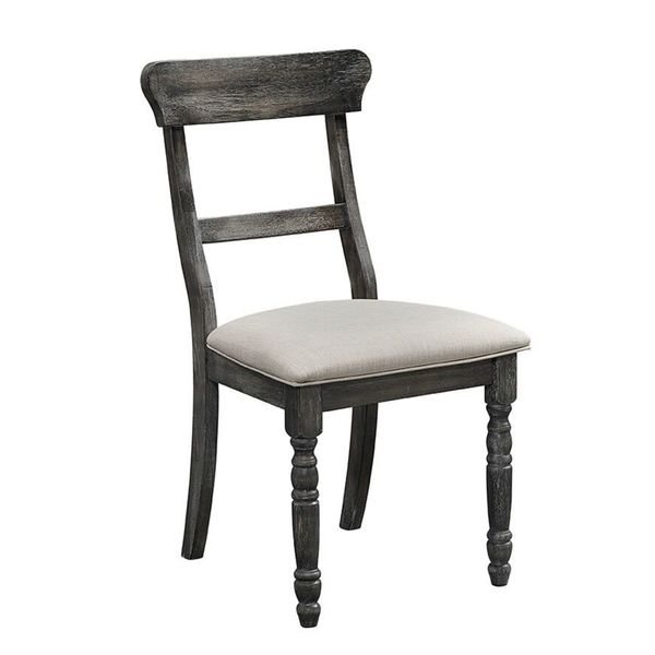 Muses Weathered Pepper Ladderback Dining Chair (Set of 2)