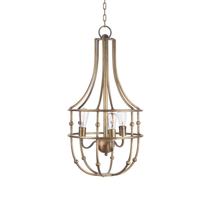 Caged Chandelier (Hip Vintage Sweeney Pendant) - Chandeliers For Bedrooms by Overstock.com