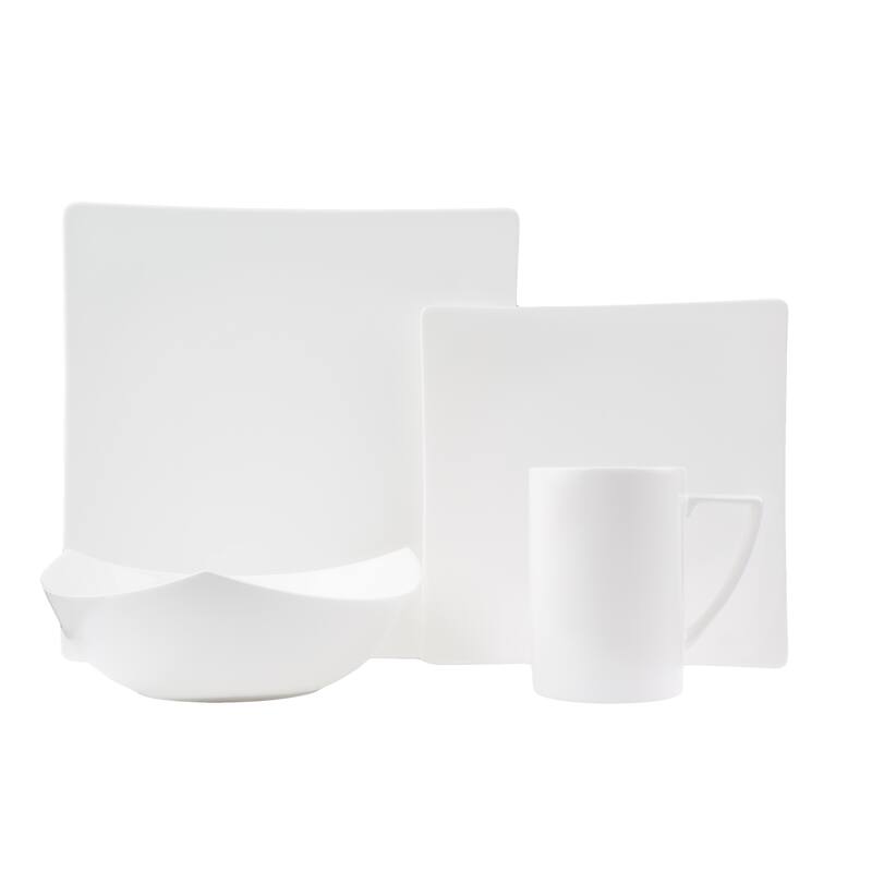 Red Vanilla Extreme White 16-piece Dinner Set