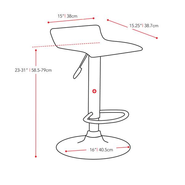 Low Back Adjustable PU Bar Stool (Set of 2) On Sale Bed Bath