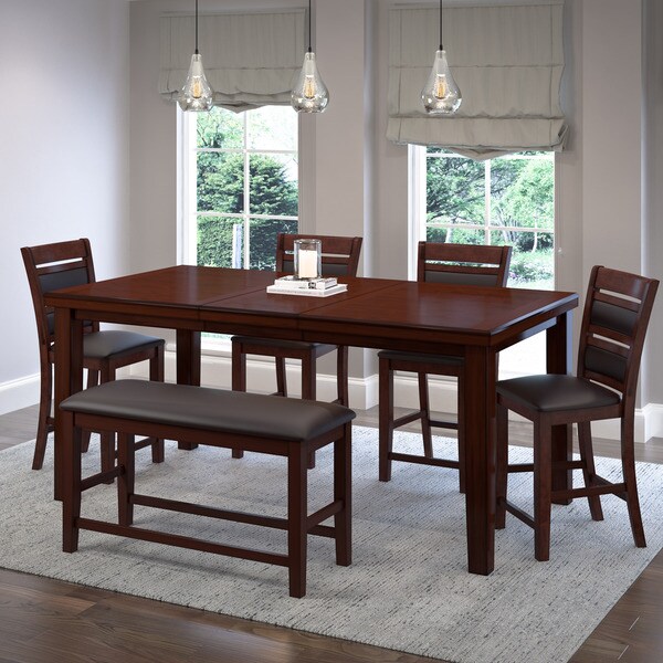 corliving counter height extendable dining set