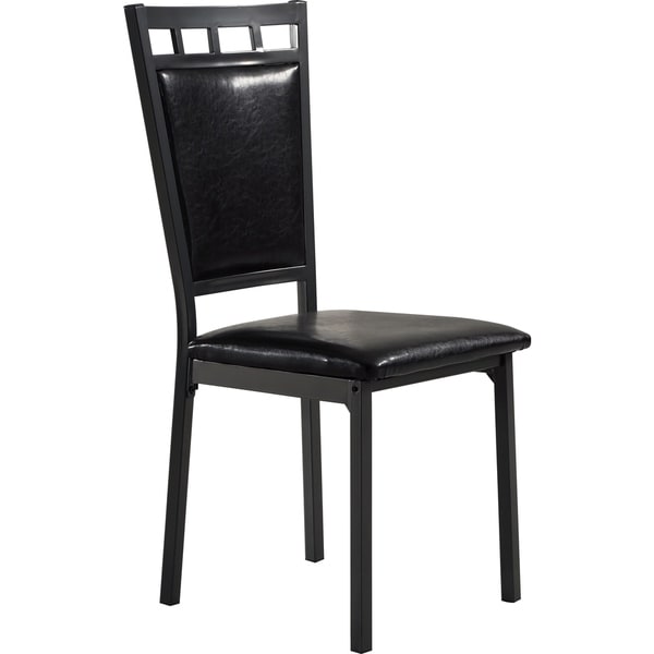 Black Metal and Upholstered Dining Chair - Free Shipping Today