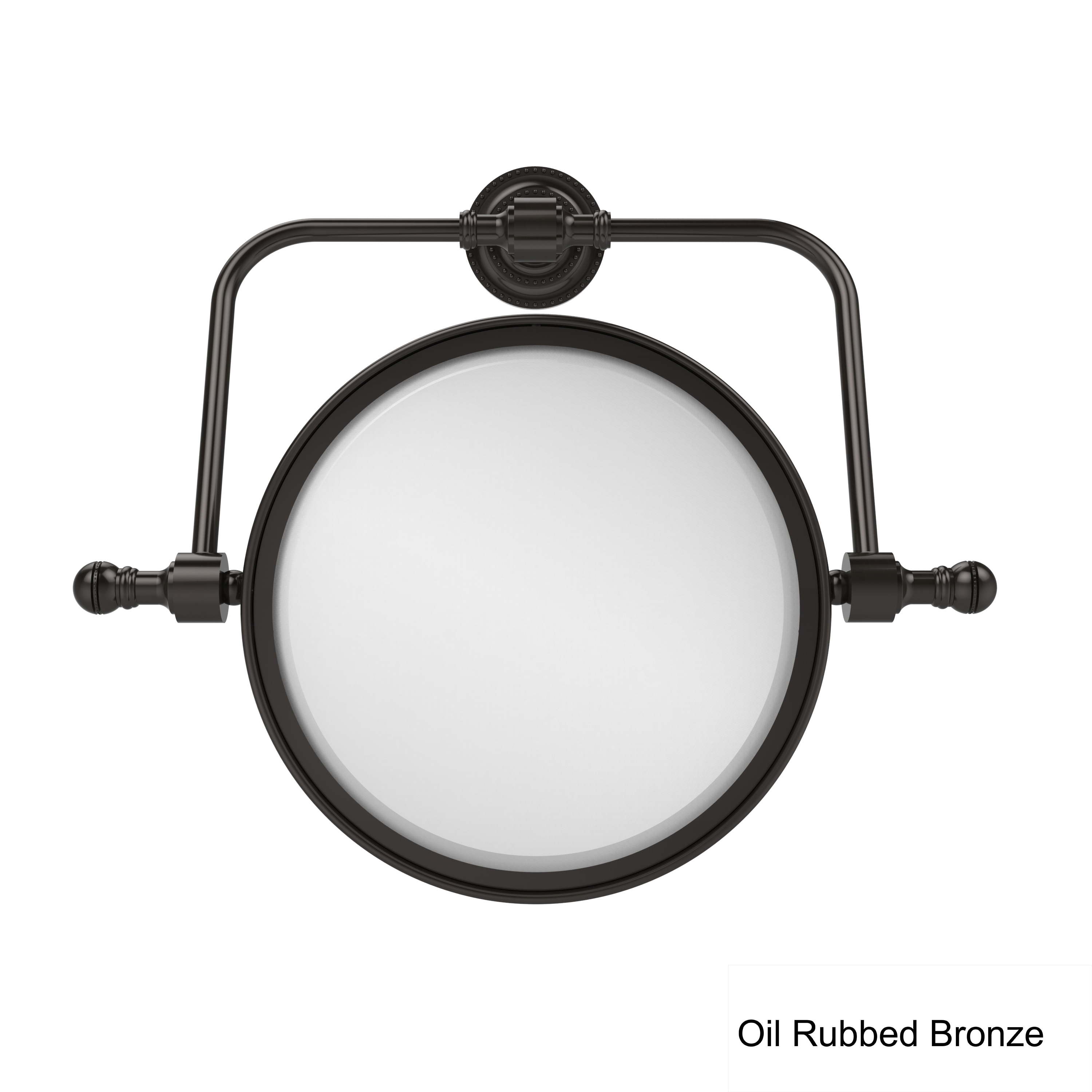 Allied Brass Retro Wave Collection Wall Mounted Swivel Make-Up Mirror  8-inch Diameter with 2X Magnification - On Sale - Bed Bath & Beyond -  11613826