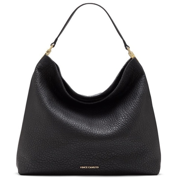 Vince Camuto Adela Black Hobo Handbag - Free Shipping Today - Overstock ...