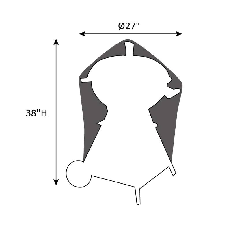 TrueShade Plus Large Kettle-style BBQ Grill Cover
