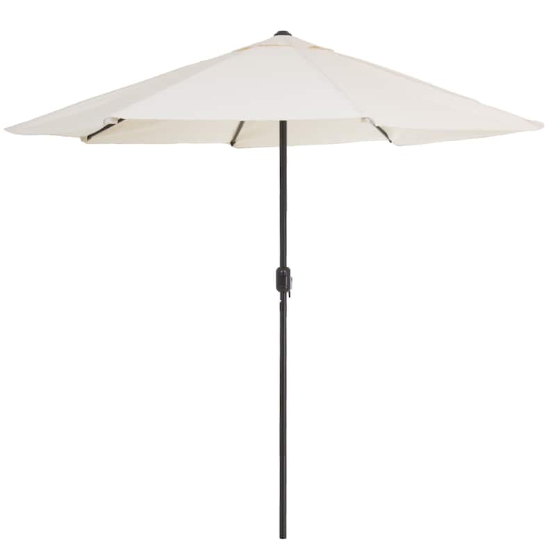 Pure Garden 9-foot Aluminum Patio Umbrella with Auto Crank - Tan