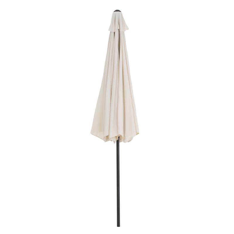 Pure Garden 9-foot Aluminum Patio Umbrella with Auto Crank - Tan