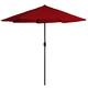 Pure Garden 9 foot Patio Umbrella with Vented Canopy and Auto Crank