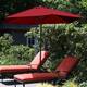 Pure Garden 9 foot Patio Umbrella with Vented Canopy and Auto Crank