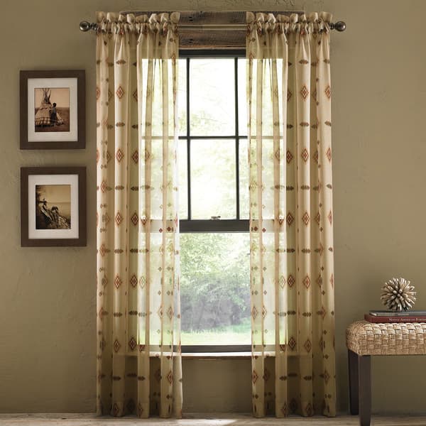 Croscill Chimayo Sheer Curtain Panel - 50 x 95 - Bed Bath & Beyond ...